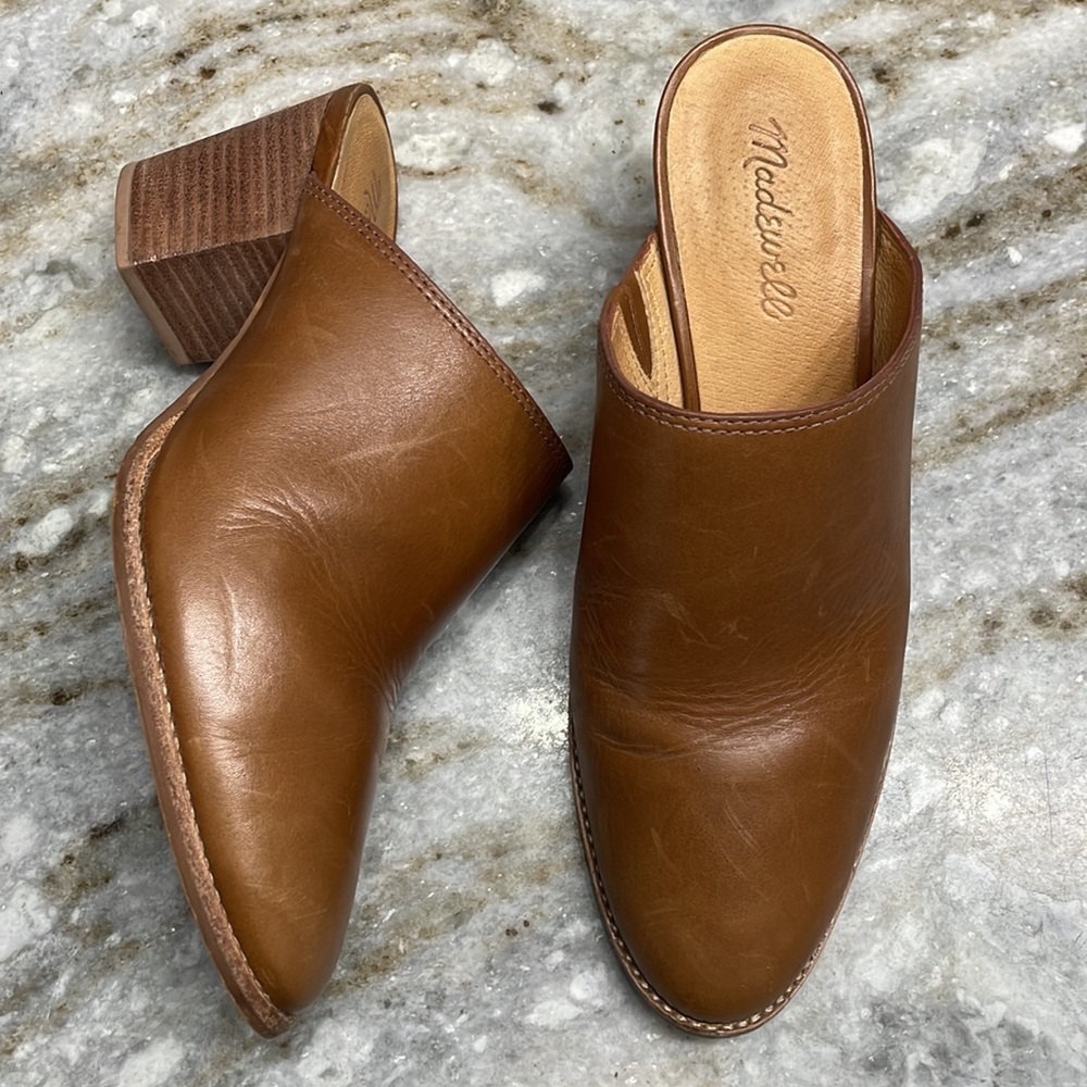 Madewell The Brown Harper Mule J8560 Leather Women’s 8.5
